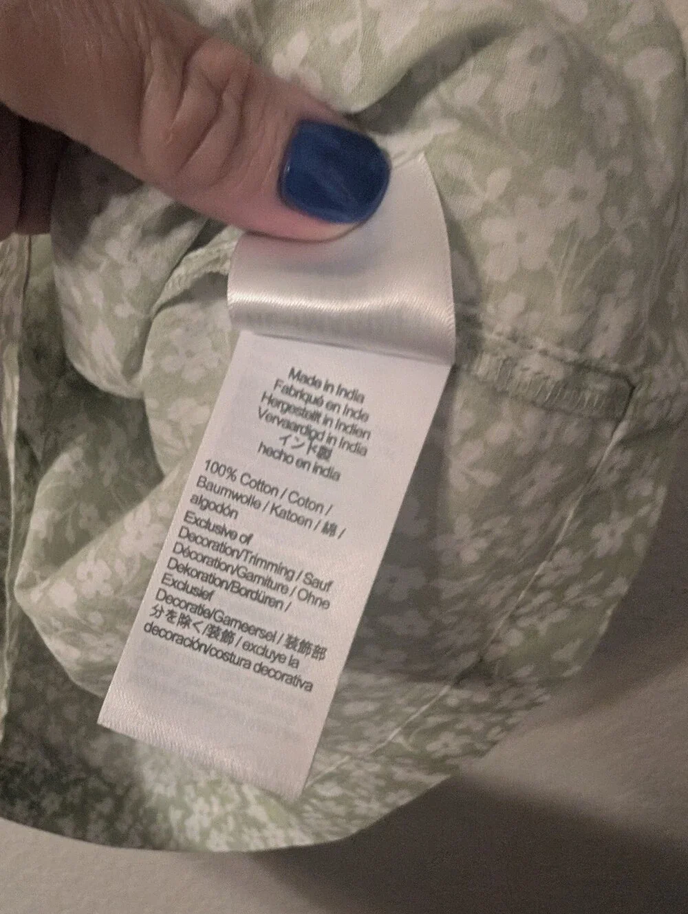 NWT J.Crew Light Mint Green & White Floral Crop Top Ruffle Sleeves, Size XXL